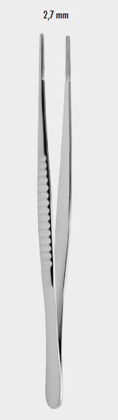 Атравматичний пінцет ДЕБЕЙКІ (DEBAKEY), 24,0 см (cm), 2,7 мм (mm)